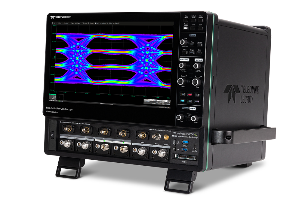 WaveMaster 8500HD 50 GHz 高带宽示波器显示 PAM4 眼图 WaveMaster 8500HD 50 GHz 高带宽示波器显示 PAM4 眼图